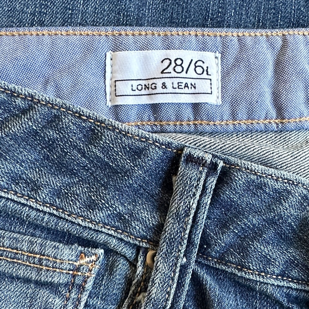 GAP Classic Blue Denim Jeans - Long & Lean Size 28/6 Long
